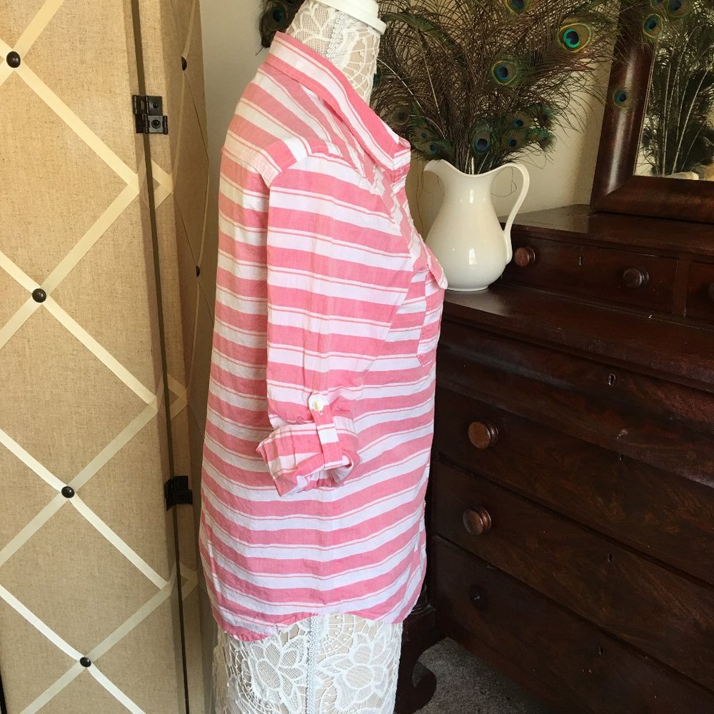 Express Lightweight Button Down Blouse - image 2